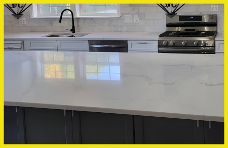 Marbled Quartz Countertop