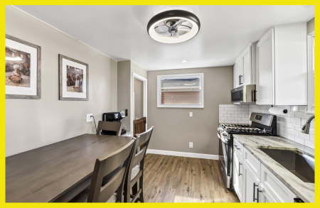 Shaker Linen Kitchen Cabinets in North Canton