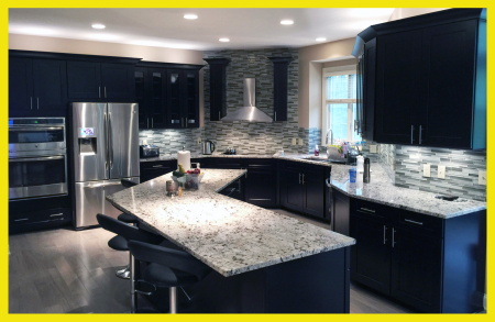 Shaker Navy Cabinets