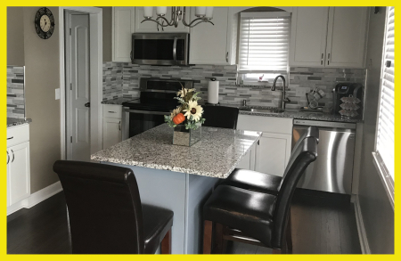Wide Shaker White Cabinets in Cleveland