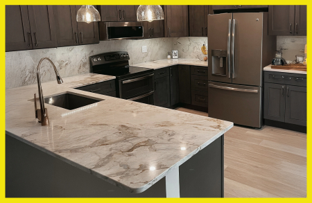 Glazed Gray Cabinets in Northeast Ohio